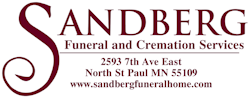 Sandberg Funera; and Cremation Services logo